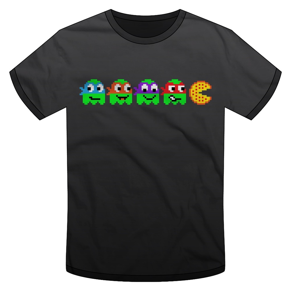 2XL Mutant Ninja Ghosts / Turtles, TMNT, 8-bit Tee